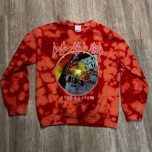 Def Leppard Pyromania tie Dye Crewneck size M